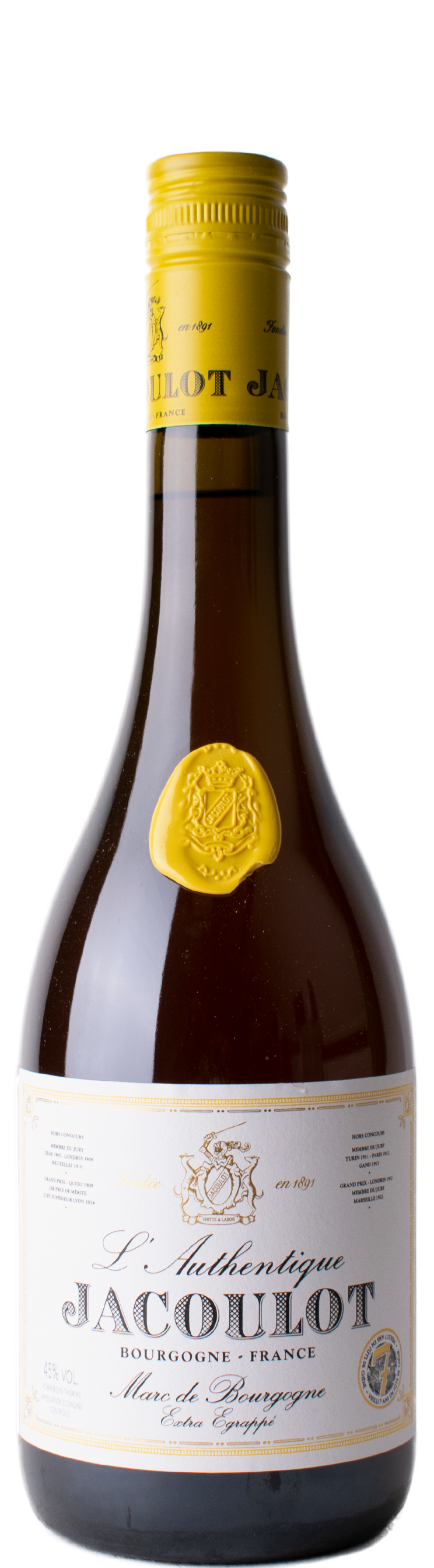 Marc de Bourgogne Authentique 45° 0.7L (7 jaar) Marc de Bourgogne Authentique 45° 0.7L (7 jaar)