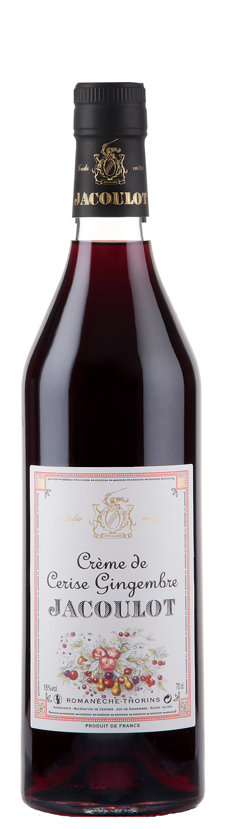 Crème de Cerise Gingembre Jacoulot 16° 0.7L Crème de Cerise Gingembre Jacoulot 16° 0.7L