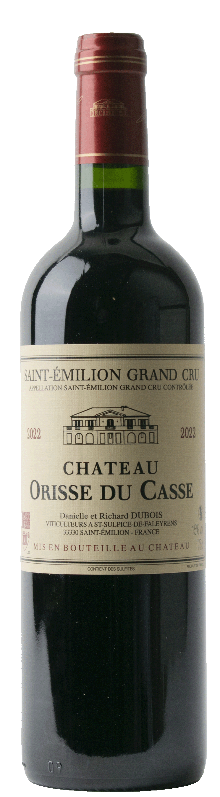 Chateau Orisse du Casse 2022 Grand Cru Saint Emilion