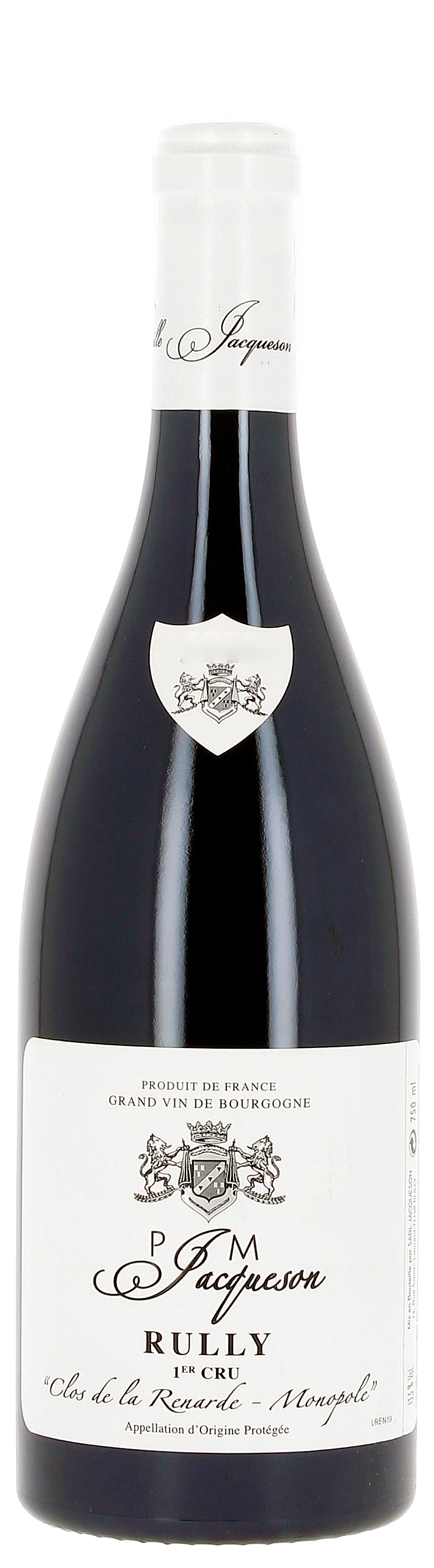 Rully 1er cru rouge Clos La Renarde 2020 monopole